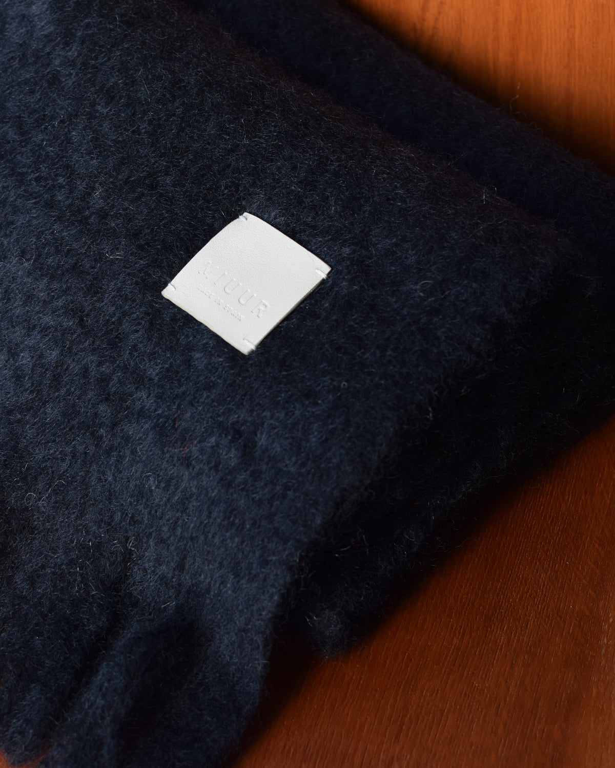 Scarf in mohair and wool | Black