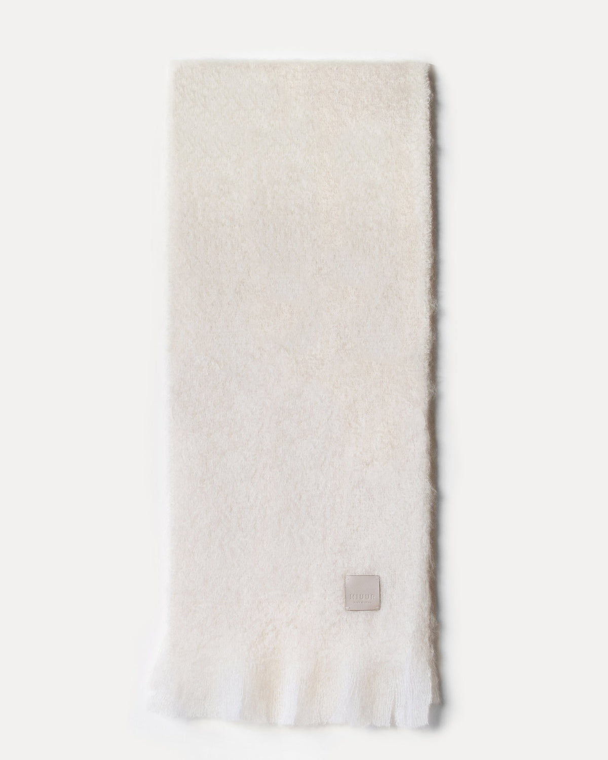 Scarf in mohair and wool | Cloud White