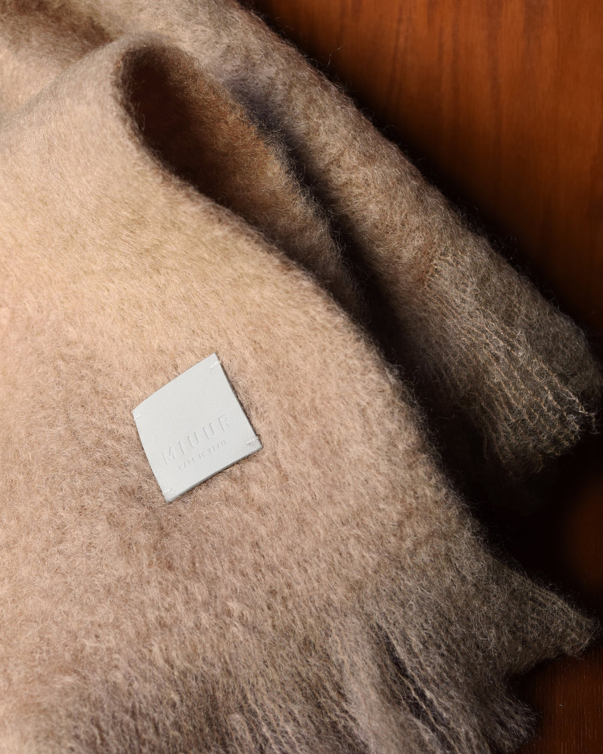 Scarf in mohair and wool | Dune