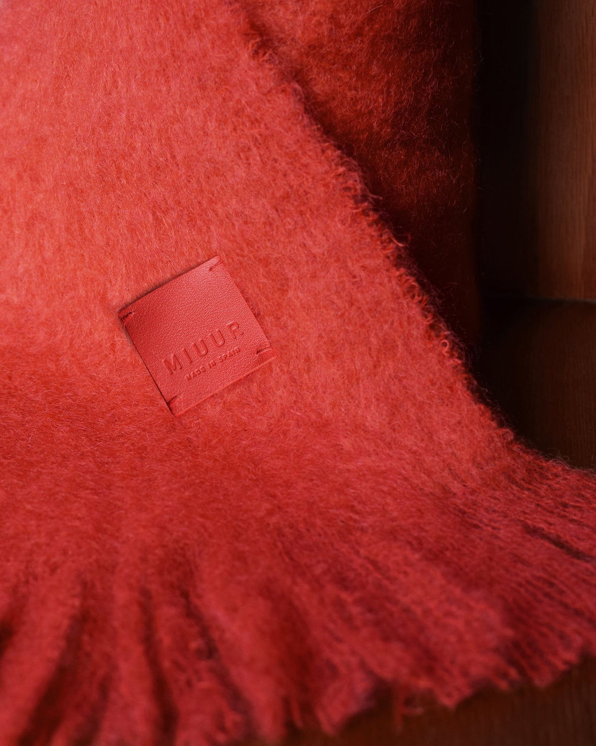 Scarf in mohair and wool | Parrot レッド